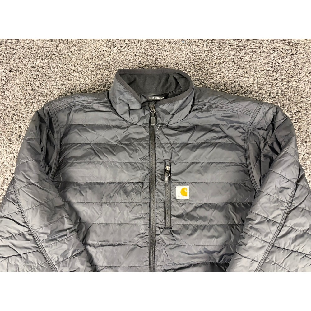 Carhartt Rain Defender Relaxed Fit Puffer Jacket Black XL Tall 0J2208-M - Picture 8 of 8
